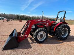 NEW 2022 Case IH Farmall 60 A tractor, open station, MFD, Case IH L555 loader, shuttle trans,