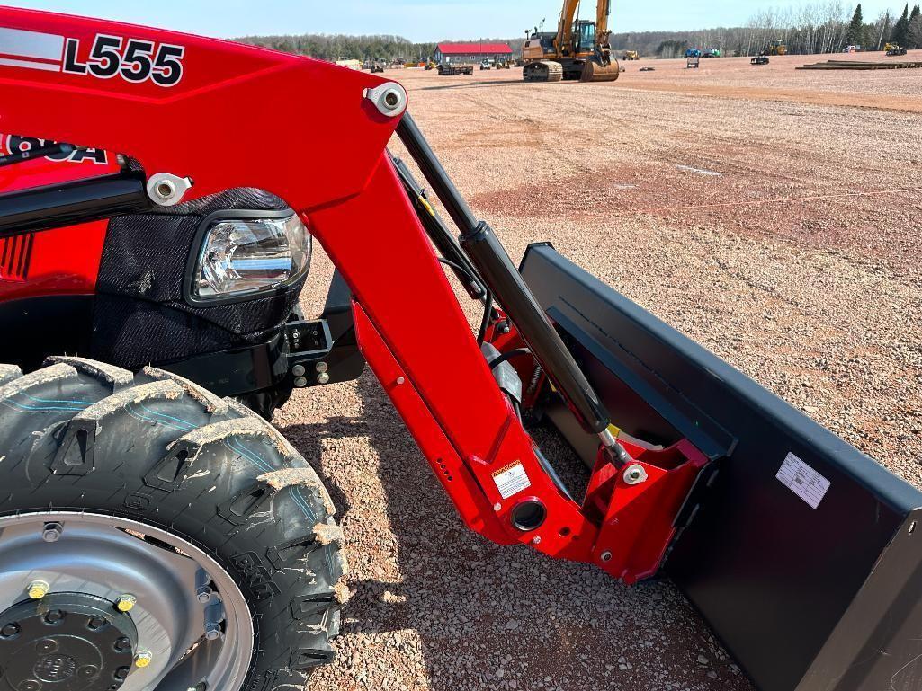 NEW 2022 Case IH Farmall 60 A tractor, open station, MFD, Case IH L555 loader, shuttle trans,