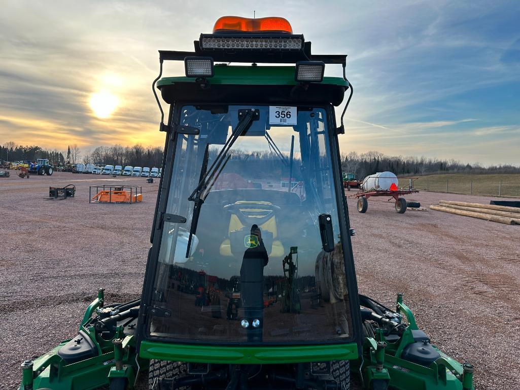 2008 John Deere 1600 Turbo Series II wide area mower, cab w/heat & AC, 4x4, 12' cut, hydro trans,