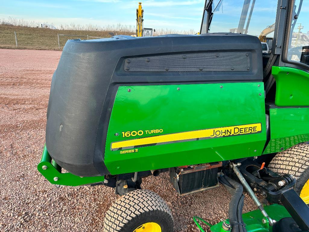 2008 John Deere 1600 Turbo Series II wide area mower, cab w/heat & AC, 4x4, 12' cut, hydro trans,