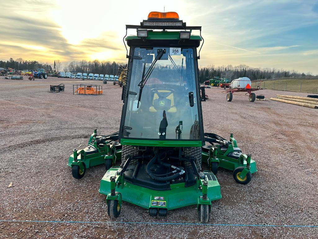 2008 John Deere 1600 Turbo Series II wide area mower, cab w/heat & AC, 4x4, 12' cut, hydro trans,