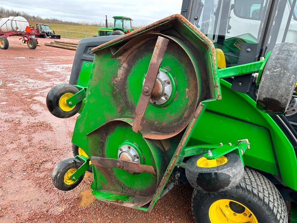 2008 John Deere 1600 Turbo Series II wide area mower, cab w/heat & AC, 4x4, 12' cut, hydro trans,