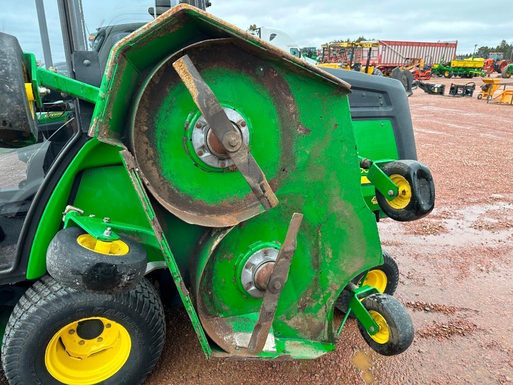 2008 John Deere 1600 Turbo Series II wide area mower, cab w/heat & AC, 4x4, 12' cut, hydro trans,