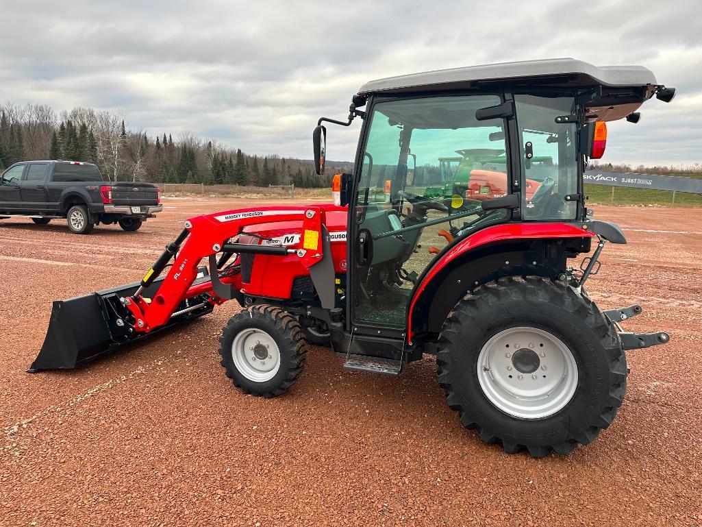 NEW 2021 Massey 1840M compact tractor, cab w/ heat & AC, 4x4, Massey FL2611 loader, shuttle trans,