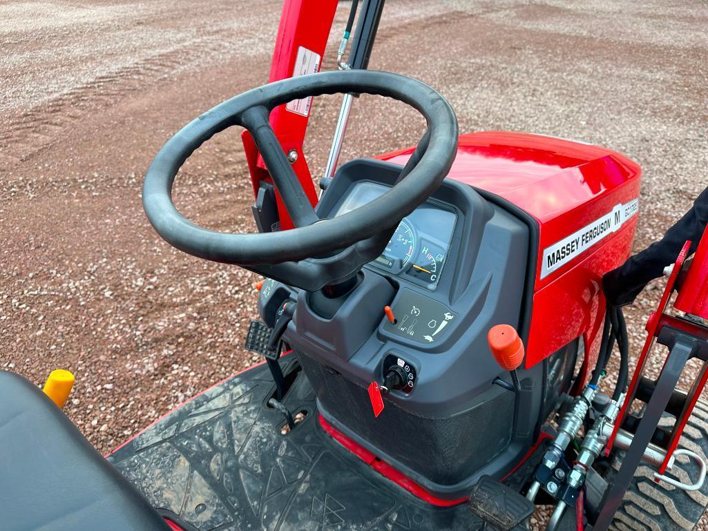 NEW 2021 Massey GC1725 compact tractor, open station, 4x4, Massey FL1805 loader, Massey BH2720 rear