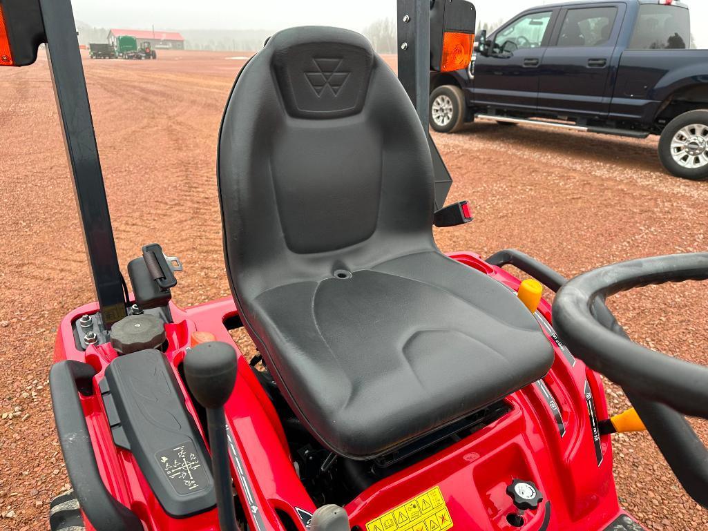 NEW 2021 Massey GC1723E compact tractor, open station, 4x4, Massey FL1805 loader, hydro trans, R4