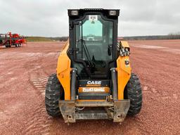 2017 Case SR240 skid steer, cab w/AC, high flow aux hyds, 2-spd, hyd quick coupler, 12-16.5 tires,