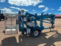 2006 Genie TZ-34/20 electric powered towable boom lift, 34' lift, outriggers, ball hitch,