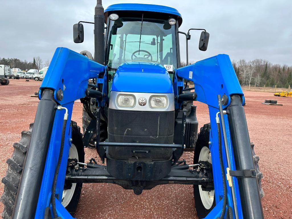 2013 New Holland TS6.125 tractor, CHA, MFD, New Holland loader, Dual Power trans w/LHR & creeper