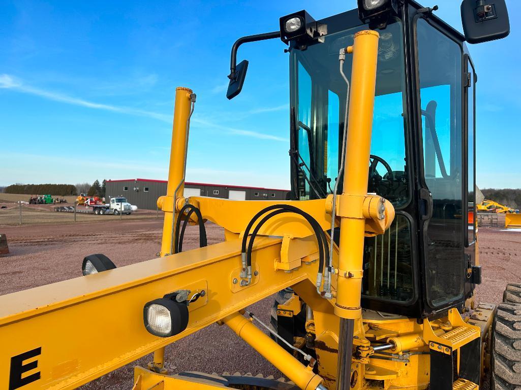 2010 Noram 65E motor grader, cab w/AC, 4 wheel drive, Cat diesel engine, 15-19.5 tires, powershift