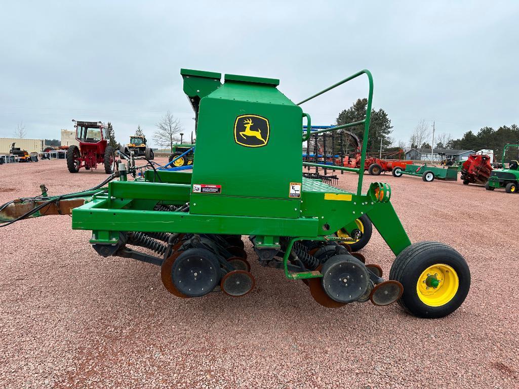 2014 John Deere 1590 10' no till grain drill, grass seed, 7 1/2" spacing, drawbar hitch, SN: