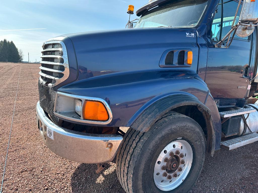 (TITLE) 2004 Sterling tri axle day cab truck tractor, Cat C15 @475 diesel engine, 18-spd trans,