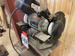 Delta double end grinder on stand.