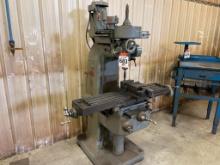 Index Model 55 vertical milling machine; w/ LW 6-1/2 in chuck; s/n 55-804.