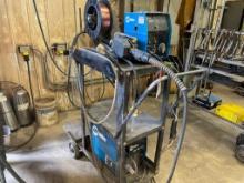 Miller XMT 300 CC/CV auto line welder, s/n MH204126U; w/ Miller 60M Series 24 volt wire feeder, s/n