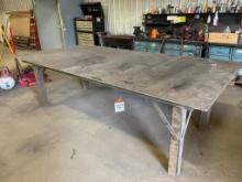 Steel welding table; 60 in x 120 in x 3/8 in.