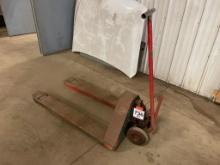 West Bend/Barrett 3,000 lb rated hydraulic pallet jack; s/n 5835.