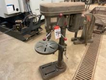 Heavy duty 12-speed 3/4 hp table top drill press.