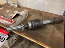Pneumatic die grinder w/ box of grinding wheels.