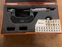 Mitutoyo 1 in to 2 in x 0.001 thread gage micrometer.