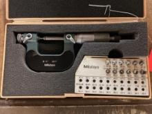 Mitutoyo 0 in to 1 in x 0.001 thread gage micrometer.