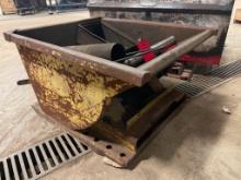 Forklift scrap dumpster on casters; 30 in x 37 in.