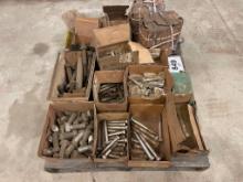 Pallet of assorted bolts.