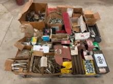 Pallet of assorted fasteners.