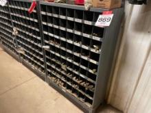Selection of hex head cap screws; 1/4 in to 1 in; w/ parts organizer.