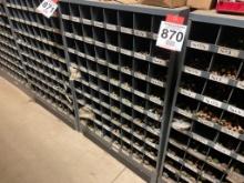 Selection of hex head cap screws, washers, nuts; w/ parts organizer.