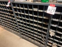Selection of hex head cap screws, washers, nuts; w/ parts organizer.