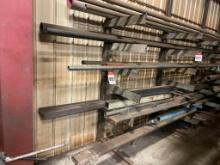 Assorted steel stock; pipe, square tube, flat, rect tube, all in random lengths.