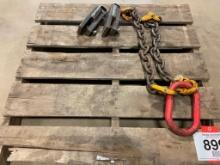 Steel lift sling.