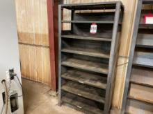 Heavy duty steel shelving unit, 8-shelf; 36 in x 16-1/2 in x 72 in.