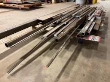 Pallet of 304 and 316 stainless steel stock; square tube, round tube, rect tube, bar, angle.