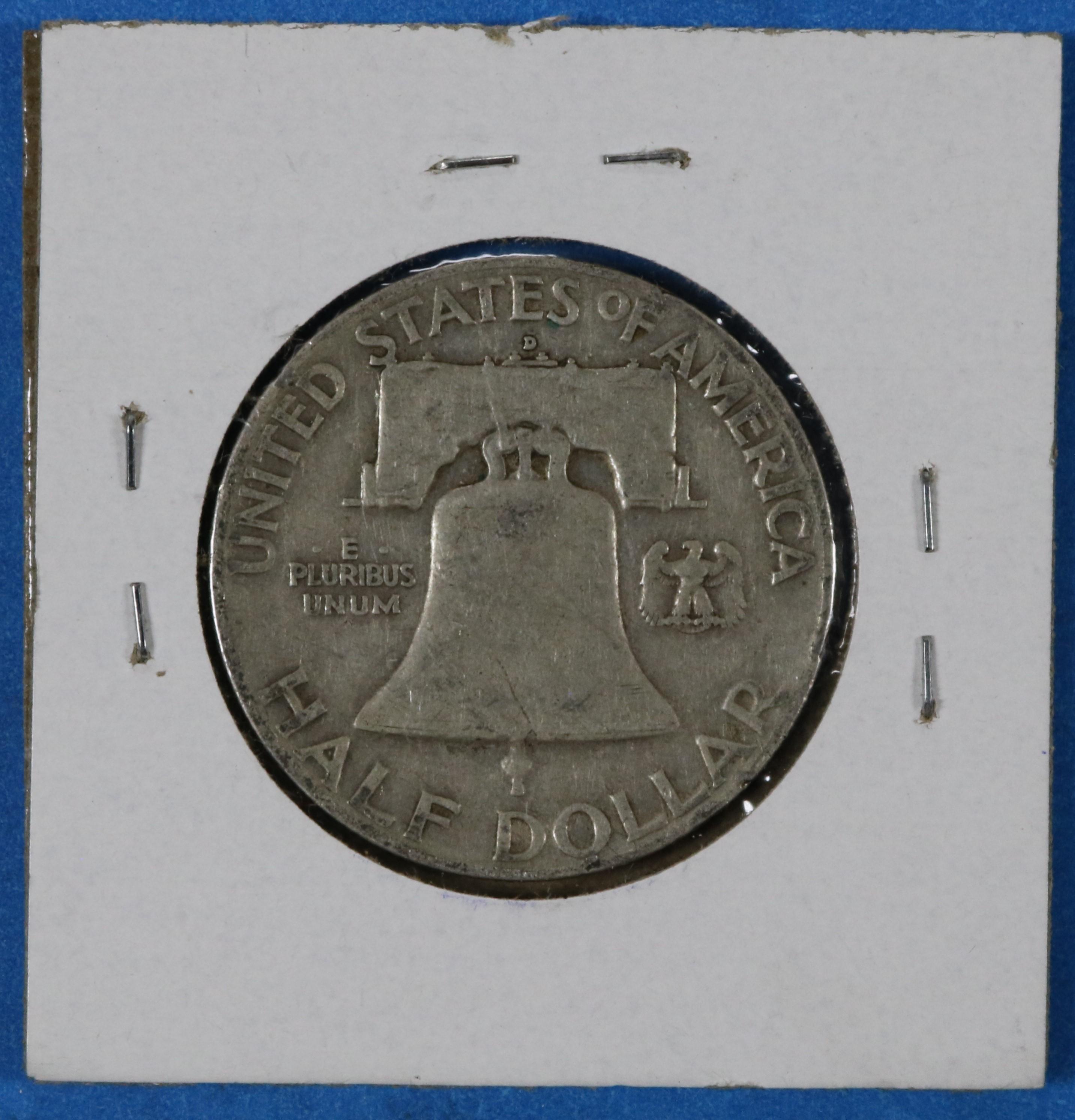 1949 D Franklin Half Silver Dollar