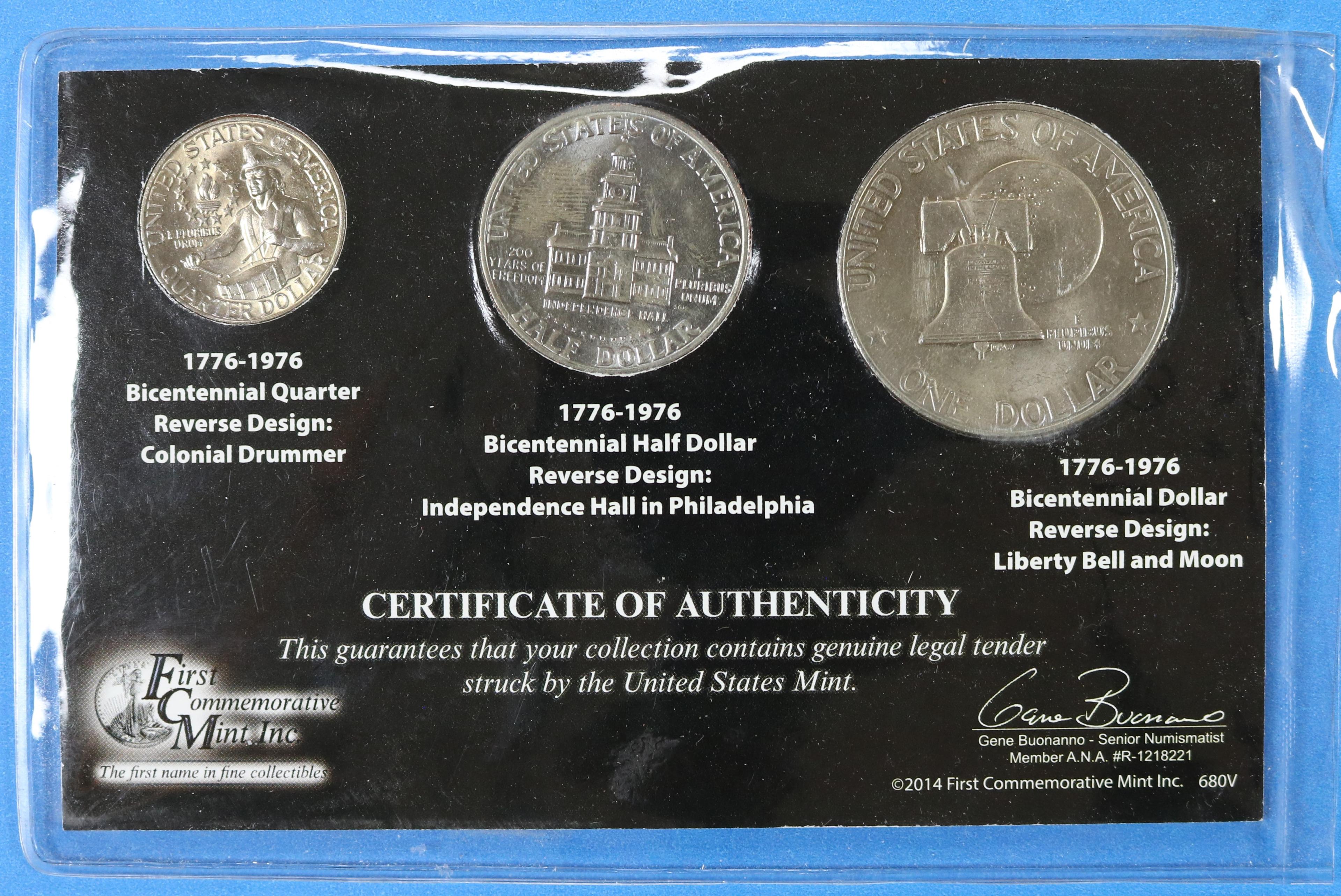 3-Coin Bicentennial Collection 1776-1976