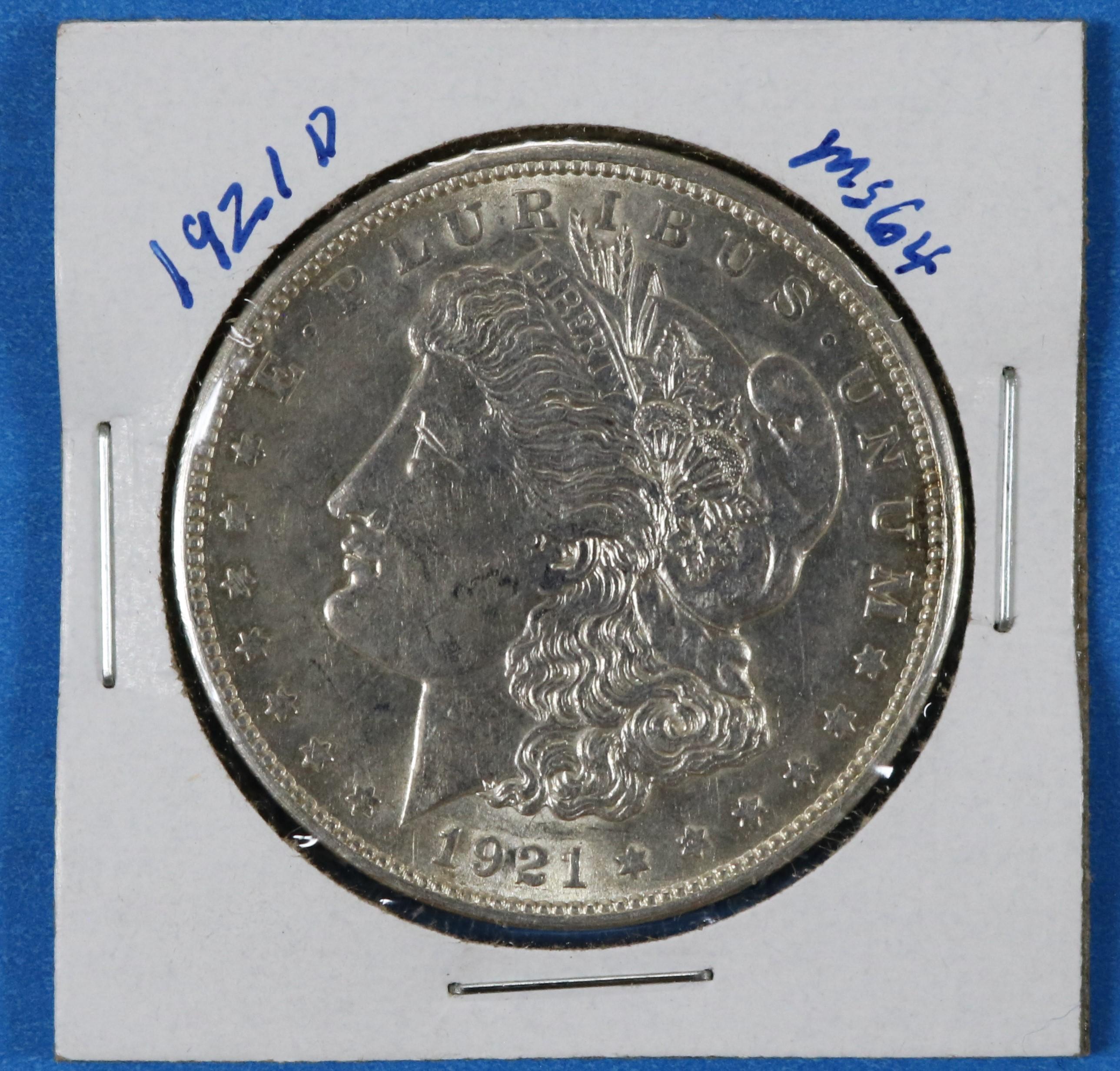 1921 D Morgan Silver Dollar