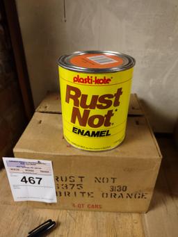 Rust not enamel quart cans