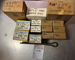 Cotter Pins Assorted sizes