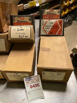 Hardware Lot - Lag Bolts, Lag Screws