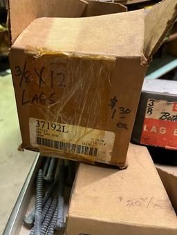 Hardware Lot - Lag Bolts, Lag Screws