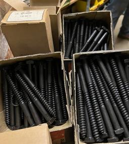 Hardware Lot - Lag Bolts, Lag Screws