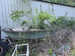 Antique V bottom boat and trailer,  no title bill of sale only no motor
