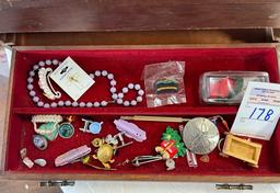 Jewelry box with contents