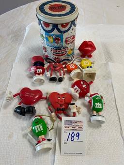 M&M tin with contents