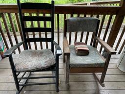 2 rocking chairs