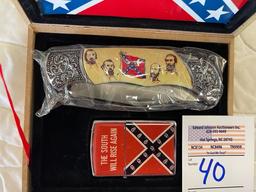Confederate Knife and lighter set