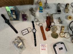 antique pocket watches,wrist watches, and miscellaneous