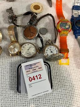 antique pocket watches,wrist watches, and miscellaneous